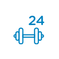 24-hour fitness center